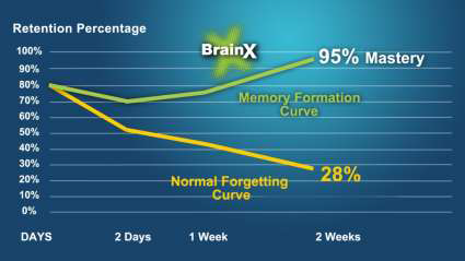 How BrainX Maintains Recall and Counteracts the Forgetting Curve